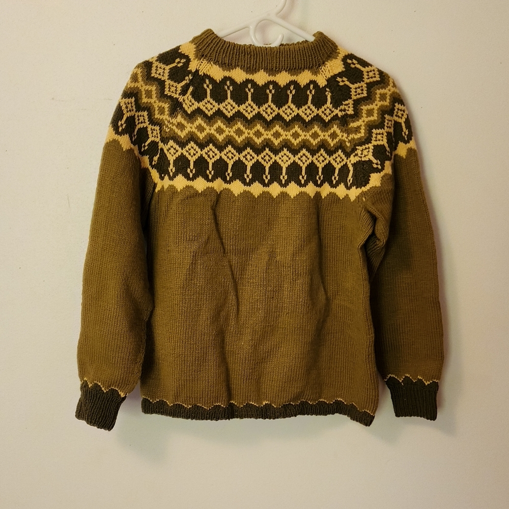 Handmade Vintage Icelandic Wool Sweater